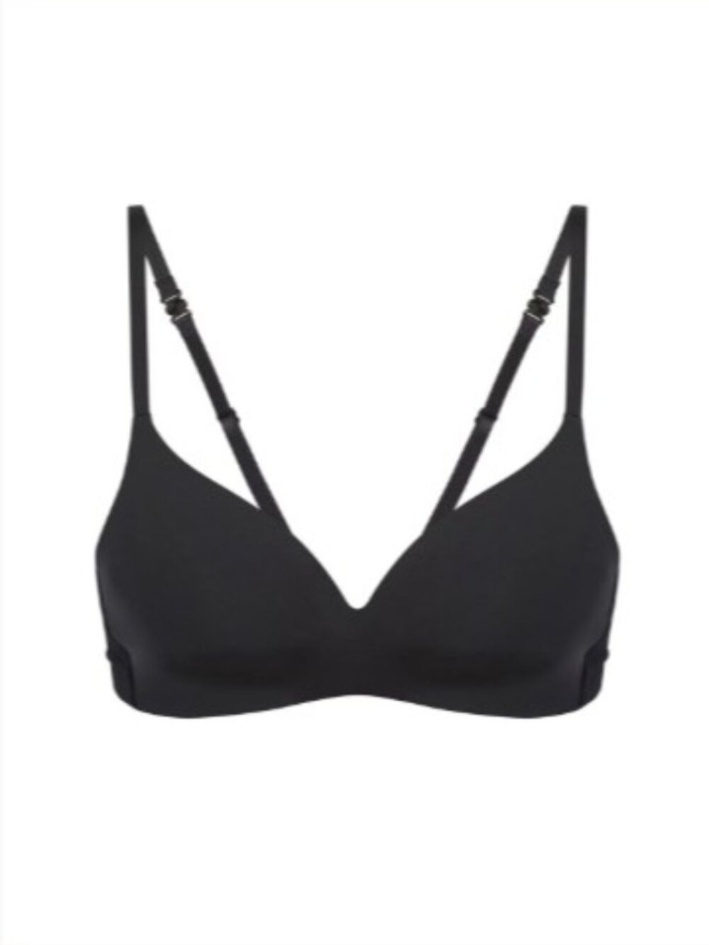 NWT Simone Perele Black Essentiel Wireless Padded T-Shirt Bra Size XS